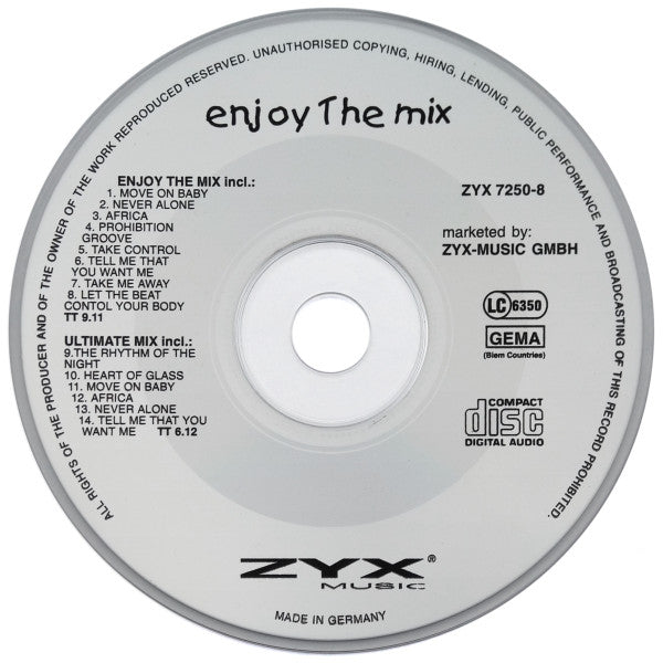 Various : Enjoy The Mix (CD, Maxi, Mixed)