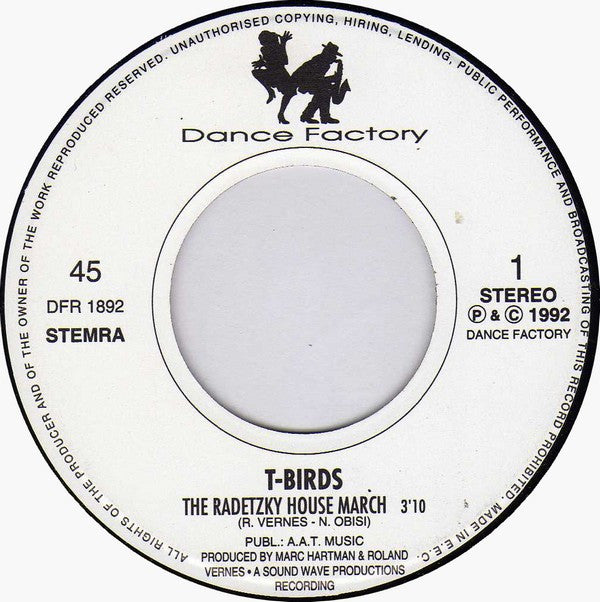 T-Birds : The Radetzky House March (7", Single)