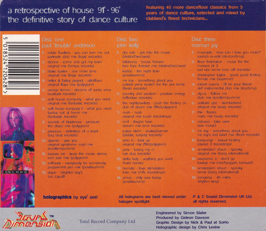 Paul "Trouble" Anderson, John Kelly, Norman Jay : A Retrospective Of House '91 - '96 Volume Three (3xCD, Comp, Mixed)