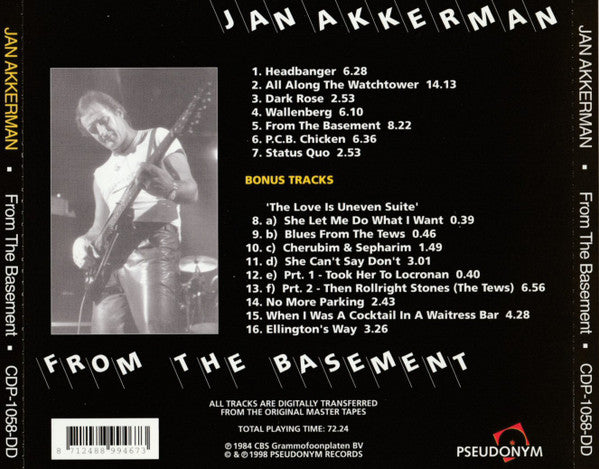Jan Akkerman : From The Basement (CD, Album, RE, RM)