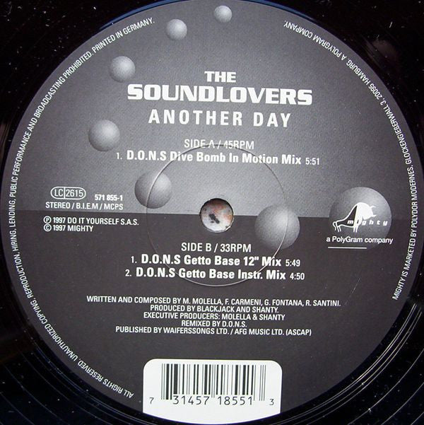 The Soundlovers : Another Day (12")