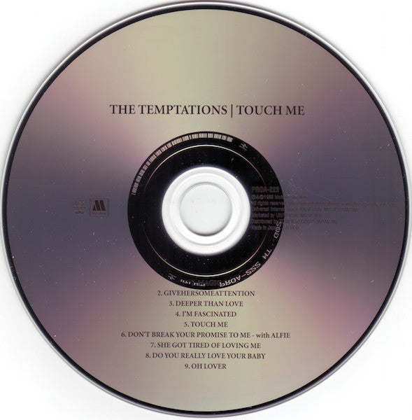The Temptations : Touch Me (CD, Album, Ltd, RE)