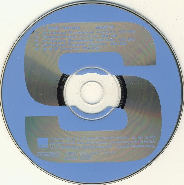 Sasha (5) : I Feel Lonely (CD, Maxi)