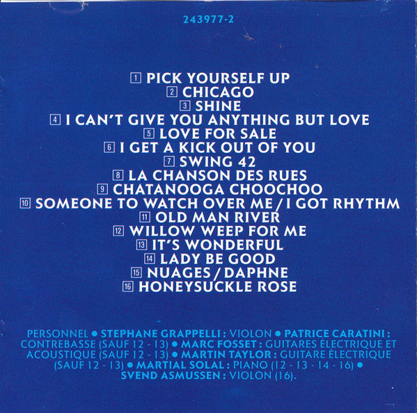 Stéphane Grappelli En Concert Avec Martial Solal : Olympia 1988 (CD, Album)