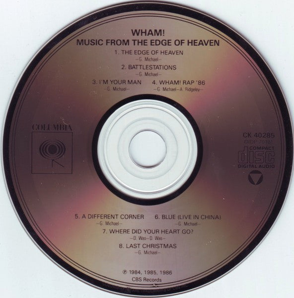 Wham! : Music From The Edge Of Heaven (CD, Album, RE)