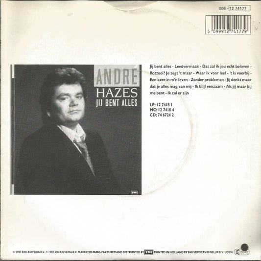 André Hazes : Een Keer In M'n Leven (7", Single)
