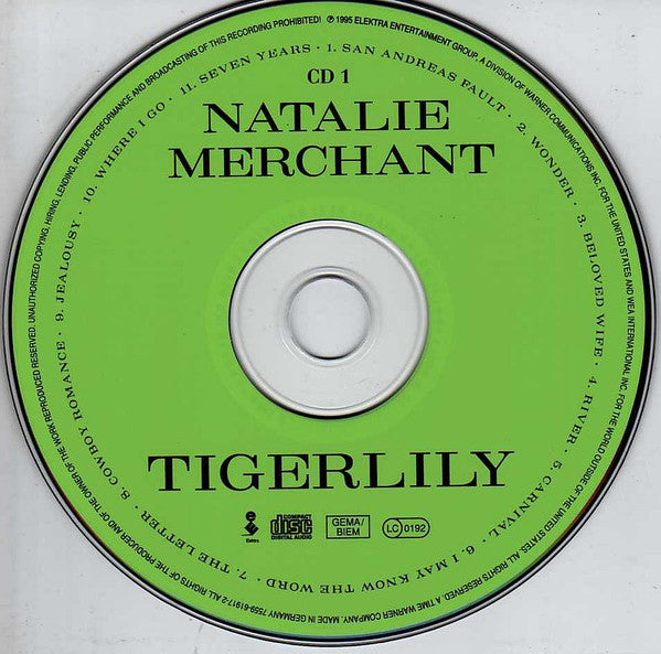 Natalie Merchant : Tigerlily (2xCD, Album)