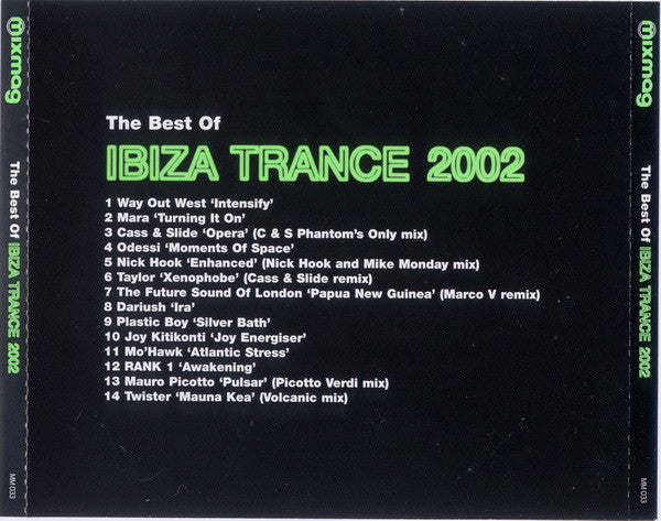 Various : The Best Of Ibiza Trance 2002 (CD, Mono, Mixed)