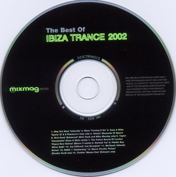 Various : The Best Of Ibiza Trance 2002 (CD, Mono, Mixed)