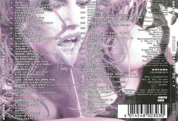 Various : House Party '95 - 1 (The Kinky Klubmixx) (CD, Mixed)