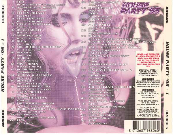 Various : House Party '95 - 1 (The Kinky Klubmixx) (CD, Mixed)
