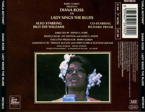Diana Ross : Lady Sings The Blues (Original Motion Picture Soundtrack) (CD, Album, RE, RP)