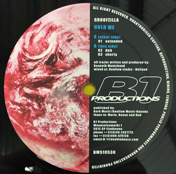 Groofzilla : Hold Me (12")