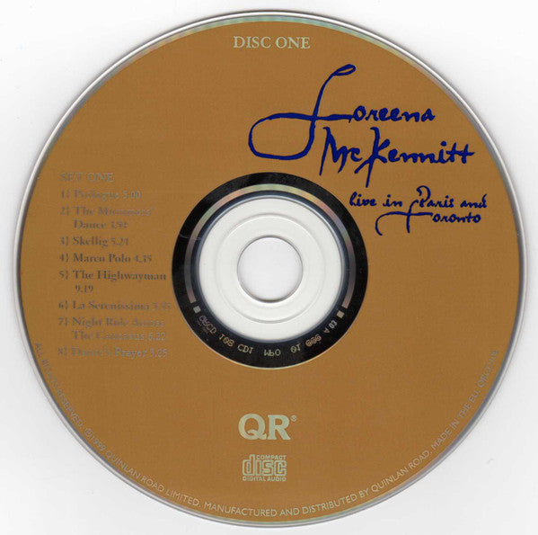 Loreena McKennitt : Live In Paris And Toronto (2xCD, Album)