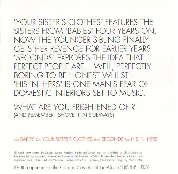Pulp : The Sisters EP. (CD, EP)