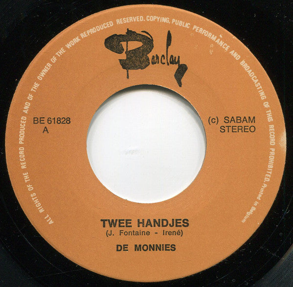 De Monnies : Twee Handjes (7", Single)
