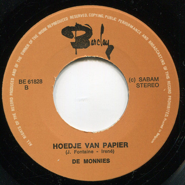 De Monnies : Twee Handjes (7", Single)