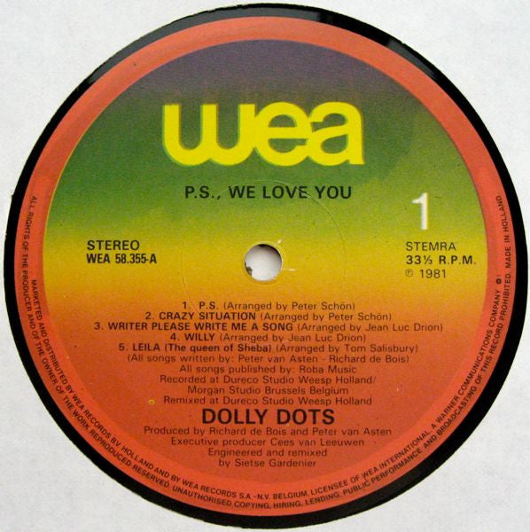 Dolly Dots : P.S. We Love You (LP, Album)
