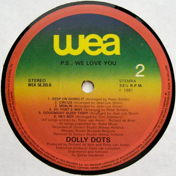 Dolly Dots : P.S. We Love You (LP, Album)