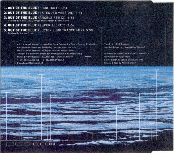 System F : Out Of The Blue (CD, Maxi)