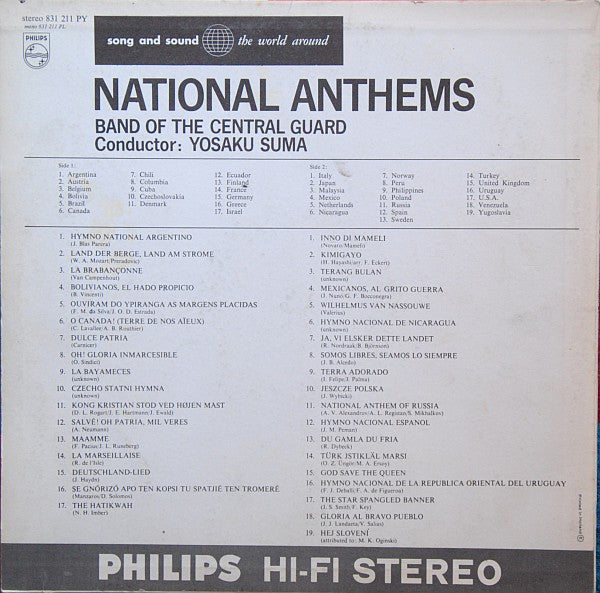 Yosaku Suma, Unknown Artist : National Anthems (LP)