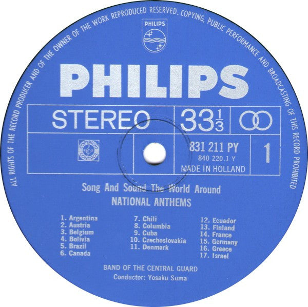 Yosaku Suma, Unknown Artist : National Anthems (LP)