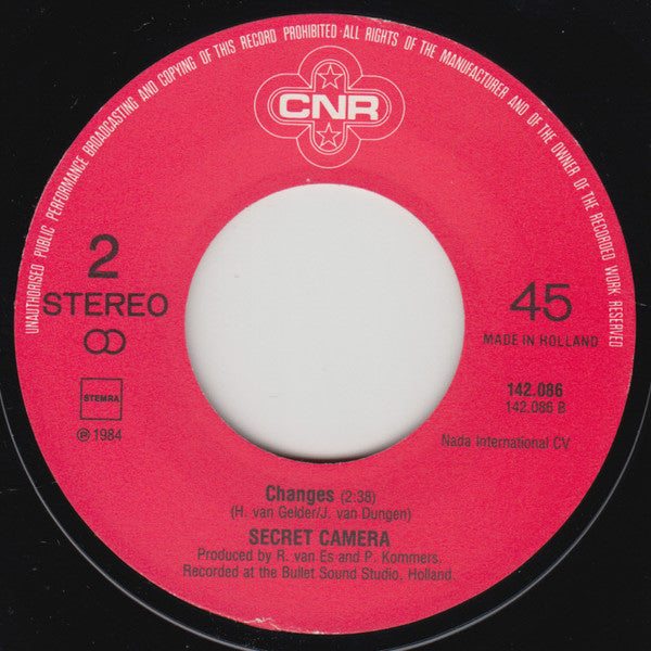 Secret Camera : Voice Of Your Heart (7")
