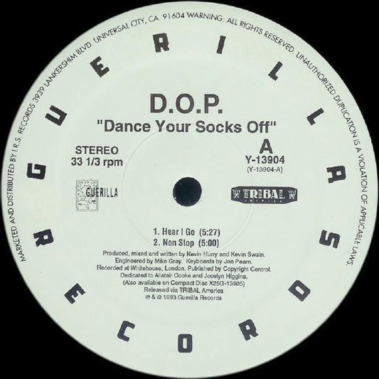 D.O.P. : Dance Your Socks Off (12")