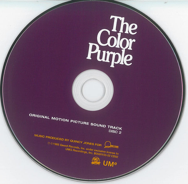 Quincy Jones : The Color Purple (Original Motion Picture Sound Track) (2xCD, Album, RE, RM)
