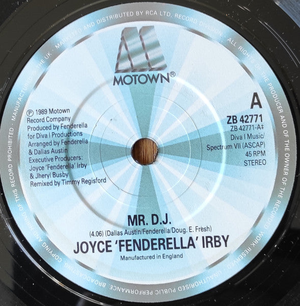 Joyce "Fenderella" Irby Special Guest Doug E. Fresh : Mr. D.J. (7")