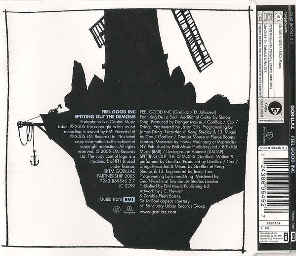 Gorillaz : Feel Good Inc (CD, Single, Copy Prot., Enh)