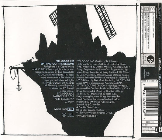 Gorillaz : Feel Good Inc (CD, Single, Copy Prot., Enh)
