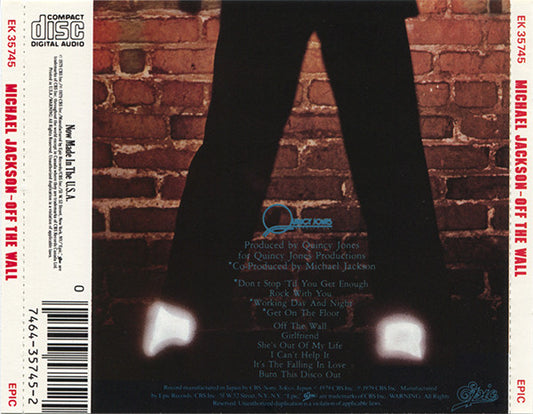 Michael Jackson : Off The Wall (CD, Album, RE)
