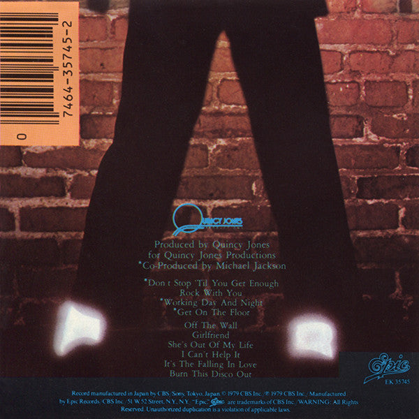 Michael Jackson : Off The Wall (CD, Album, RE)