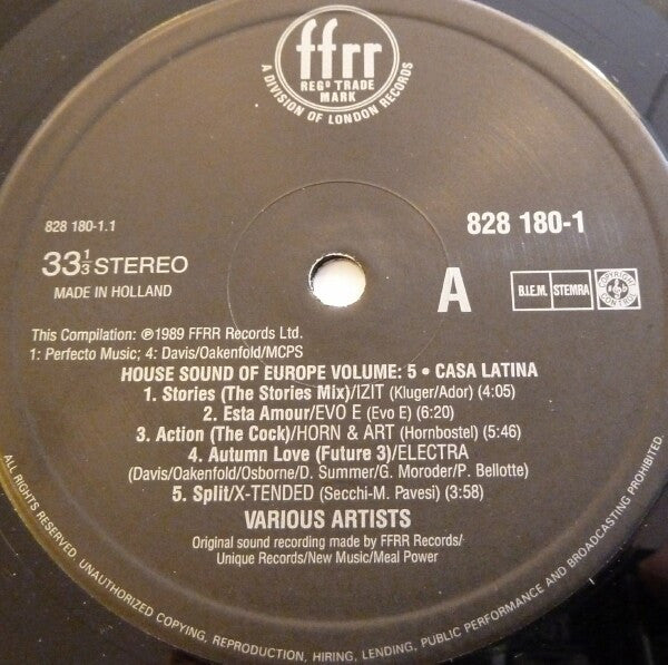 Various : The House Sound Of Europe - Vol. V - 'Casa Latina' (2xLP, Comp)