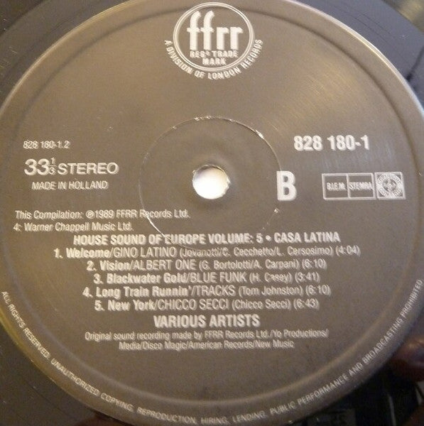 Various : The House Sound Of Europe - Vol. V - 'Casa Latina' (2xLP, Comp)