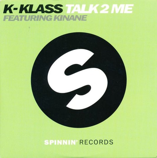 K-Klass Featuring Kinane : Talk 2 Me (CD, Single)