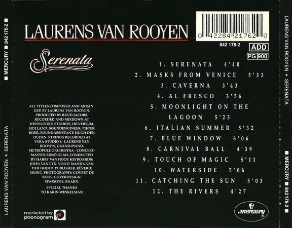 Laurens van Rooyen : Serenata (CD, Album)