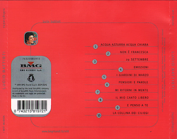 Lucio Battisti : Lucio Battisti (CD, Comp, Ltd)