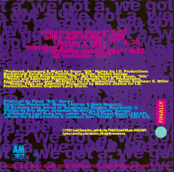 Ce Ce Peniston : We Got A Love Thang (CD, Maxi)
