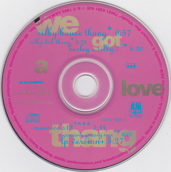 Ce Ce Peniston : We Got A Love Thang (CD, Maxi)