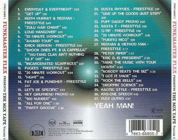 Funkmaster Flex : The Mix Tape Volume 1 (60 Minutes Of Funk) (CD, Mixed, Mixtape)