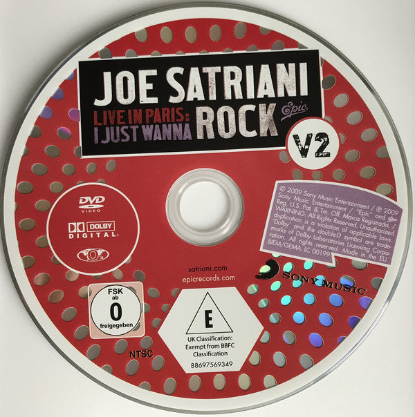 Joe Satriani : Live In Paris: I Just Wanna Rock (DVD-V, NTSC)