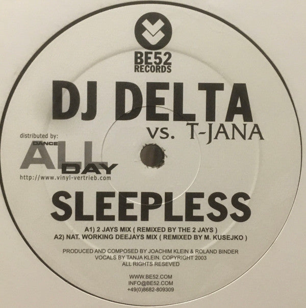 DJ Delta : Sleepless (12")