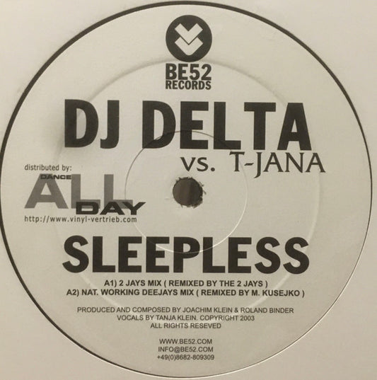 DJ Delta : Sleepless (12")