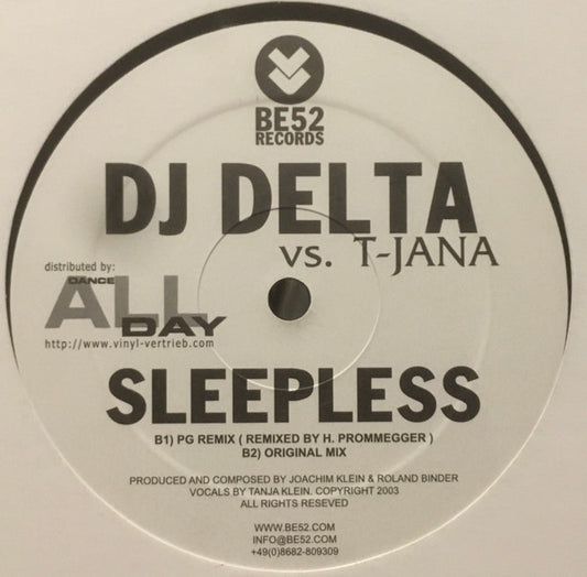 DJ Delta : Sleepless (12")