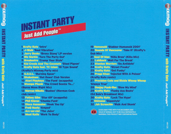 Krafty Kuts : Instant Party! Just Add People™ (CD, Comp, Mixed)