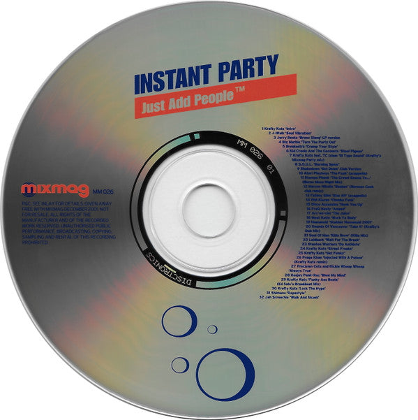 Krafty Kuts : Instant Party! Just Add People™ (CD, Comp, Mixed)