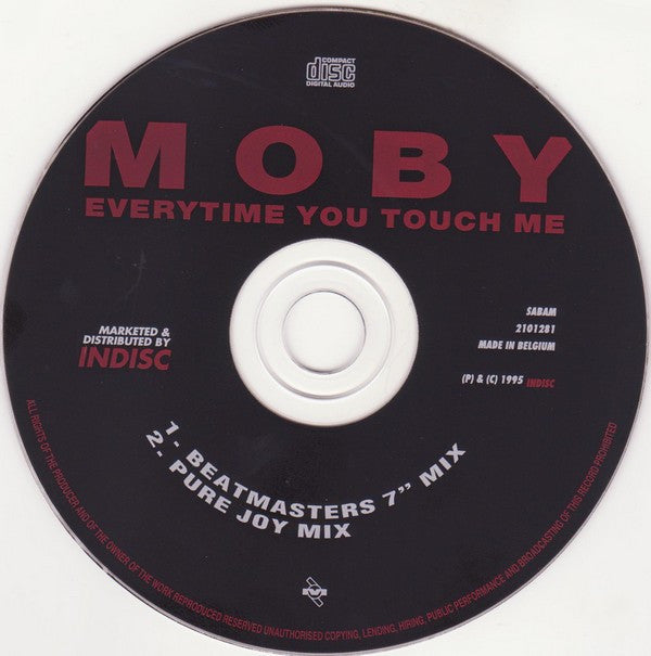 Moby : Everytime You Touch Me (CD, Single, Car)