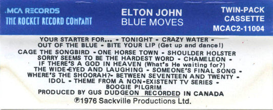 Elton John : Blue Moves (Cass, Album, Twi)